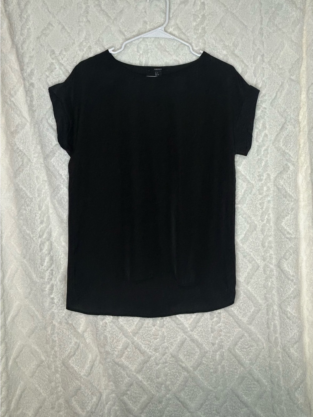 Forever 21 Black Short Sleeve Crew Neck Top